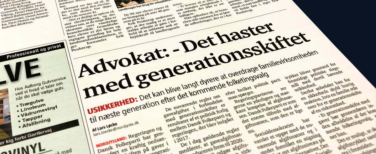 Medie: Det haster med generationsskiftet