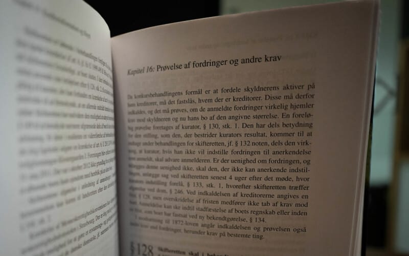 Prøvelse af fordringer